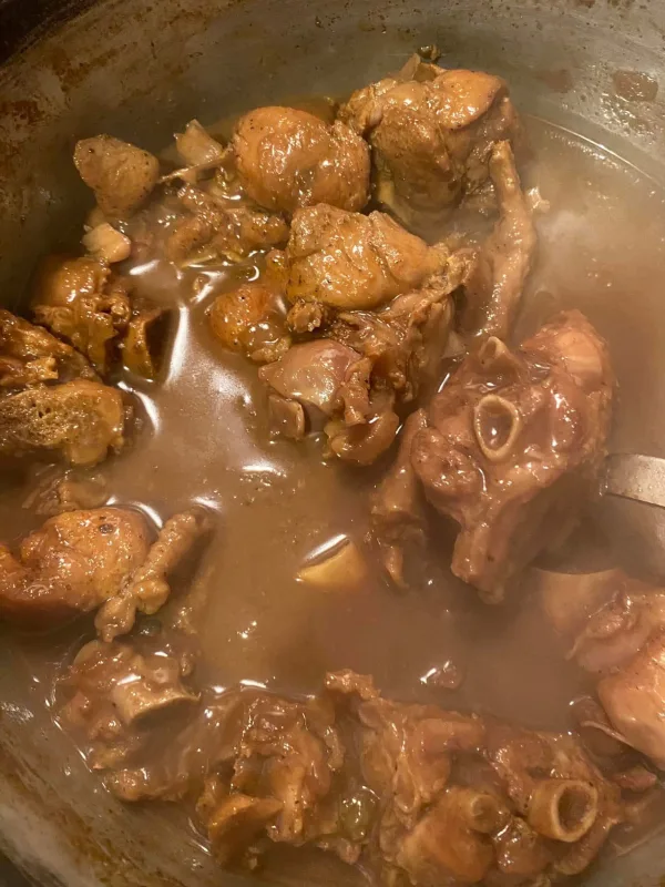 Smothered turkey parts