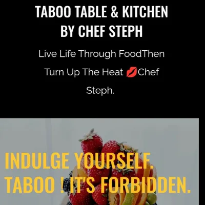 Taboo Table And Kitchen By Chef Steph 