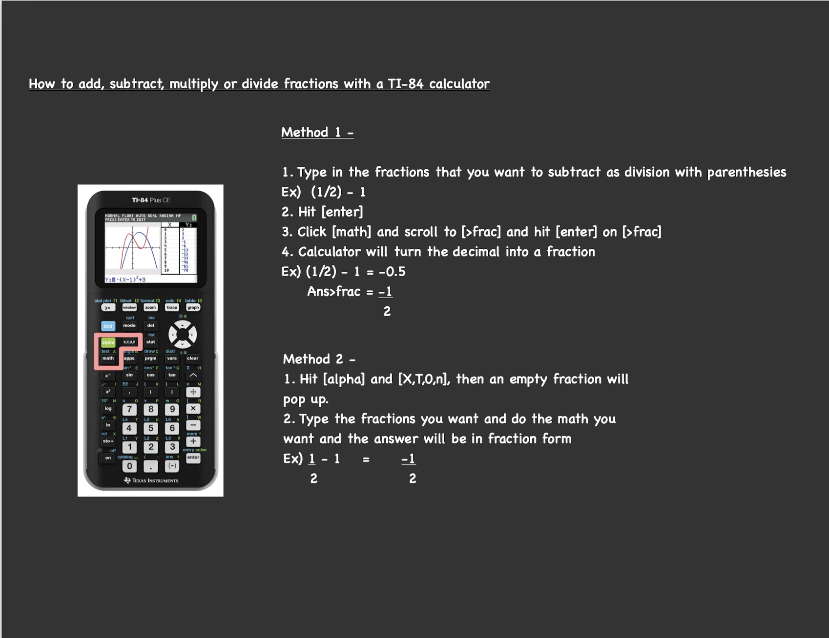 Sample Tutoring Lesson - How to use scientific calculator