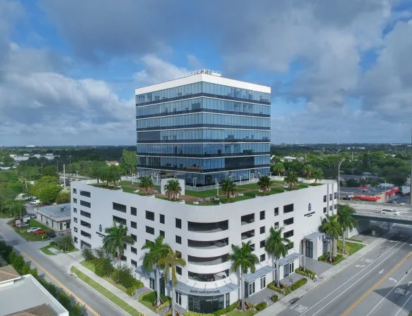 The exterior of our office building, located in a central, easily accessible area