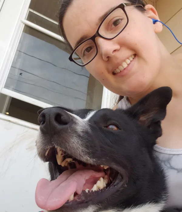Running with my best bud.