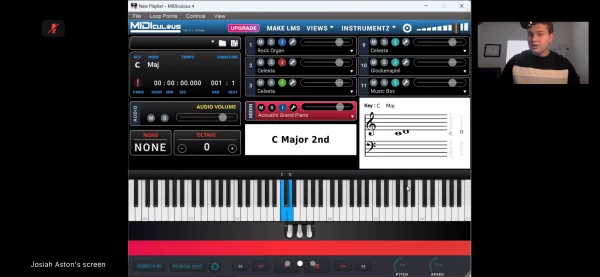 Midi used for online lessons