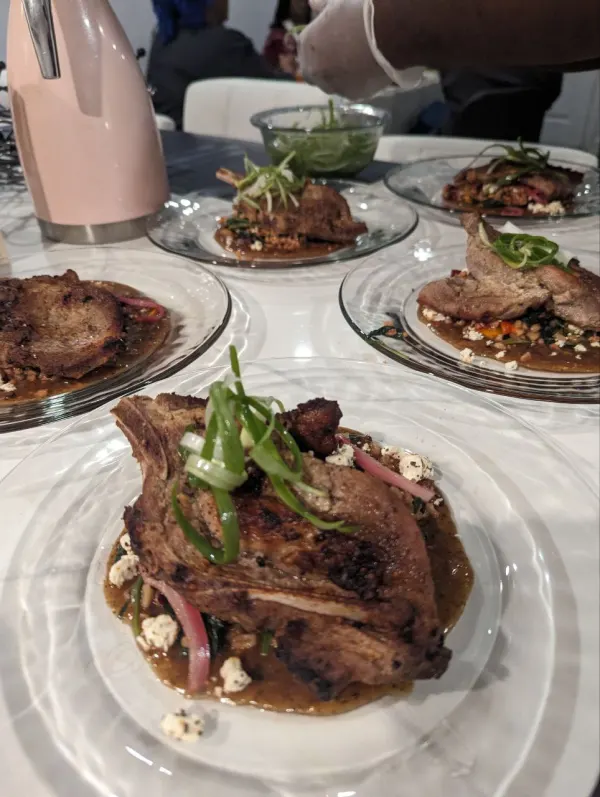 Porchetta Pork Chops & Farro Gremolata