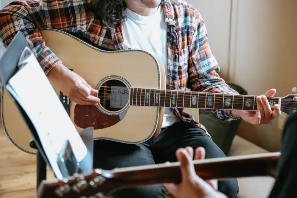 We offer acoustic, electric, and bass guitar lessons, as well as ukulele lessons!