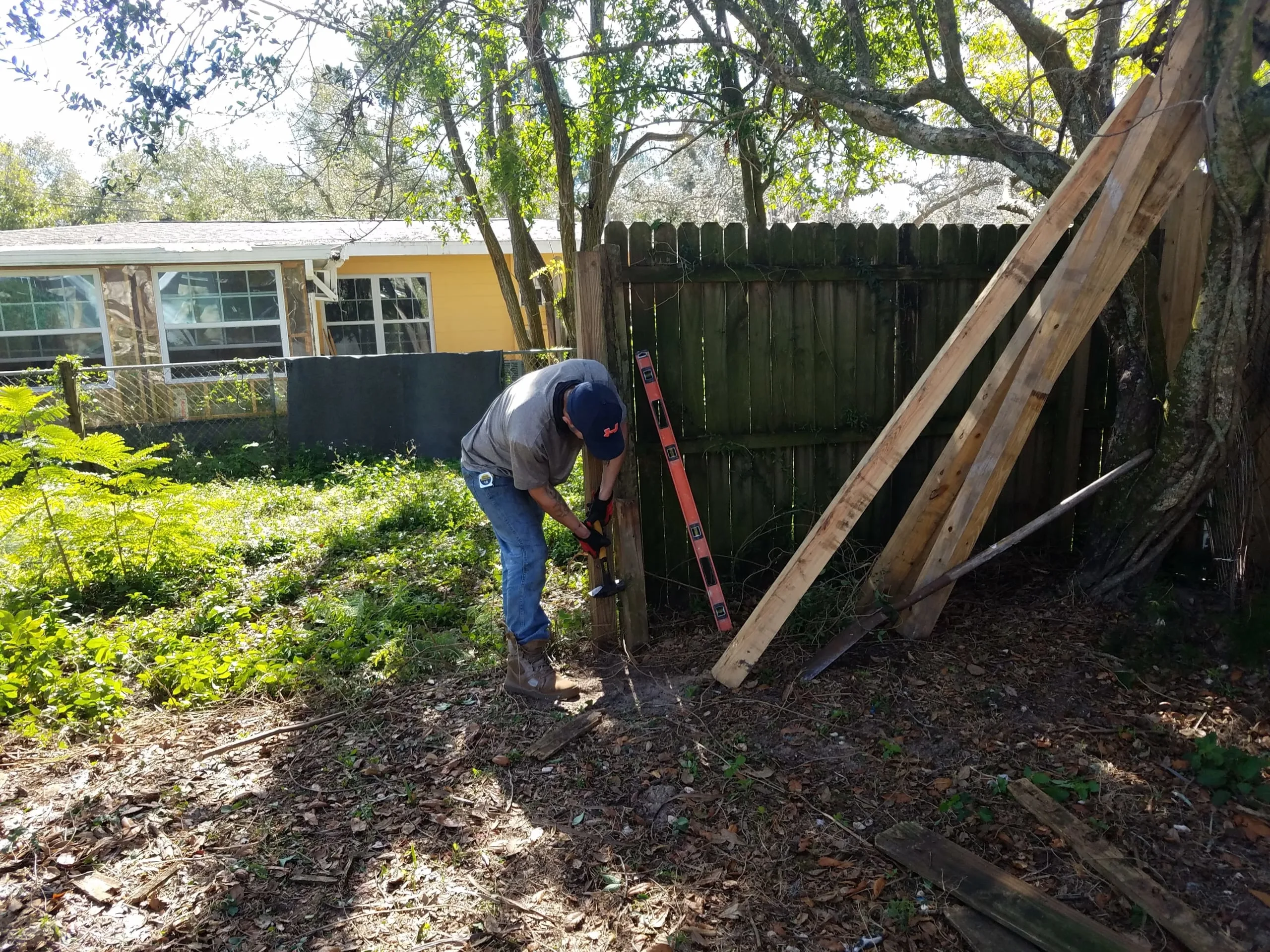Fence installation 
