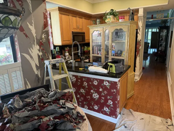 Before wall paper removal