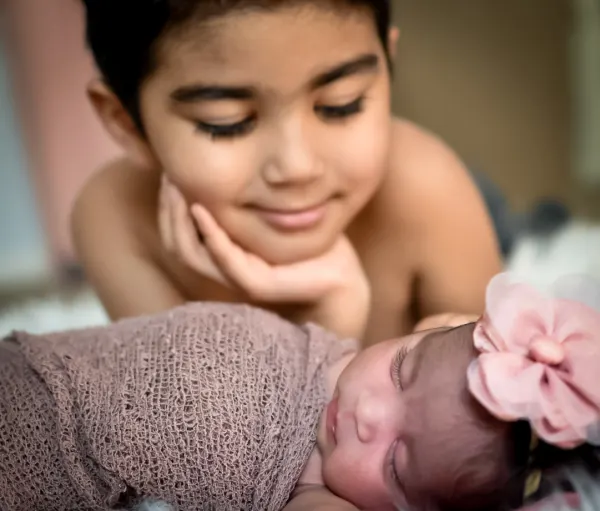 Newborn and Sibling Session