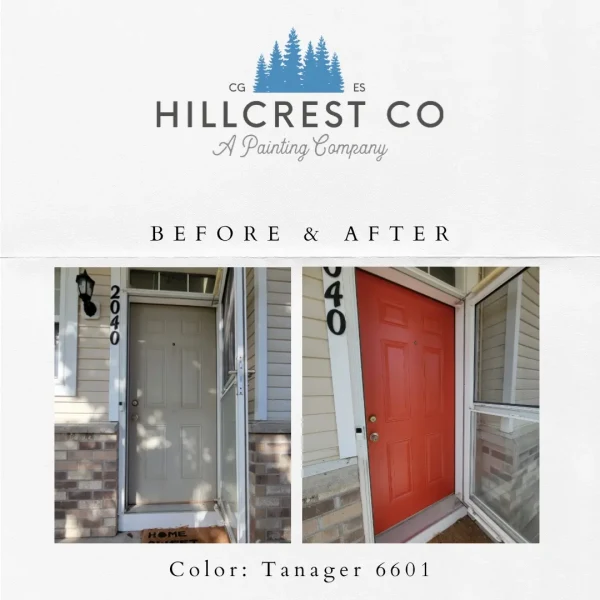 Front entry door painting