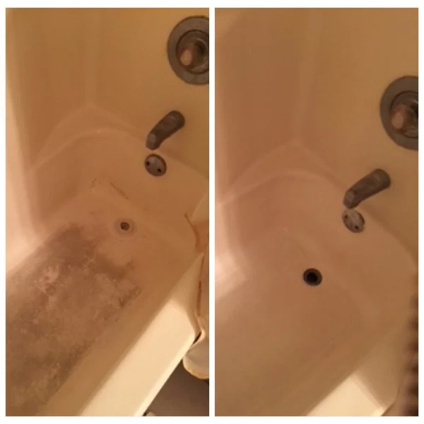 Tub before and After