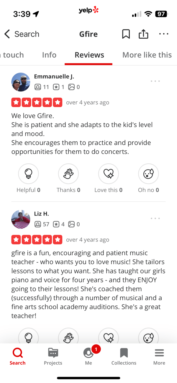 5 star reviews on Yelp!! #3