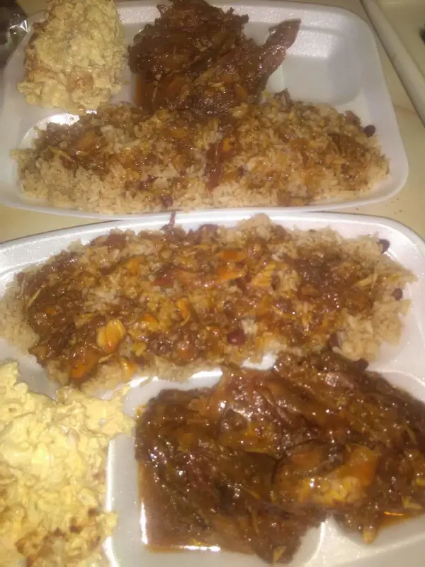 My stew chicken platter