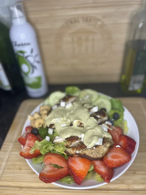 Grilled chicken summer salad