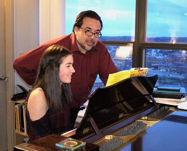 Working with a student!