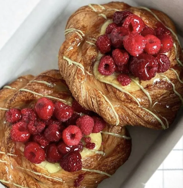 Raspberry danishes