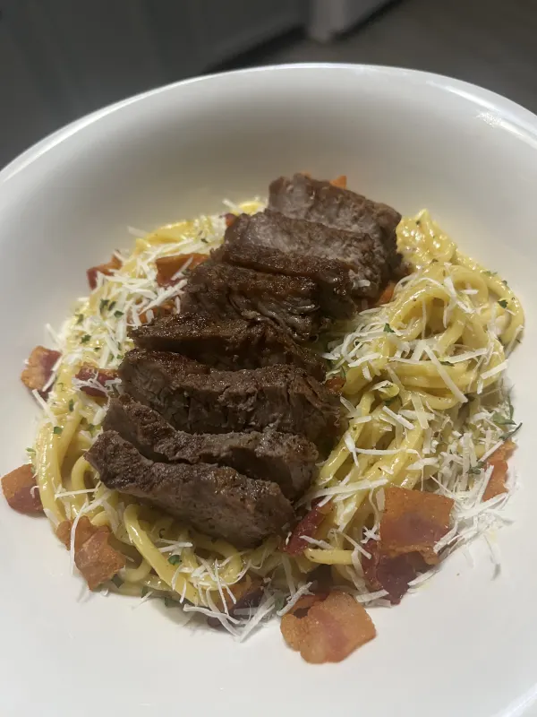 Steak Carbonara