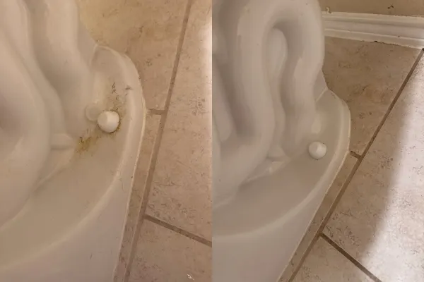 Toilet Base Cleaning