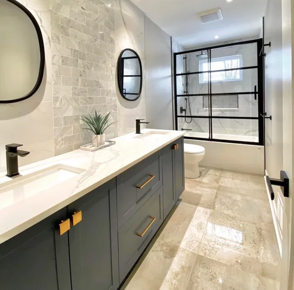 Bathroom remodeling project Bellevue