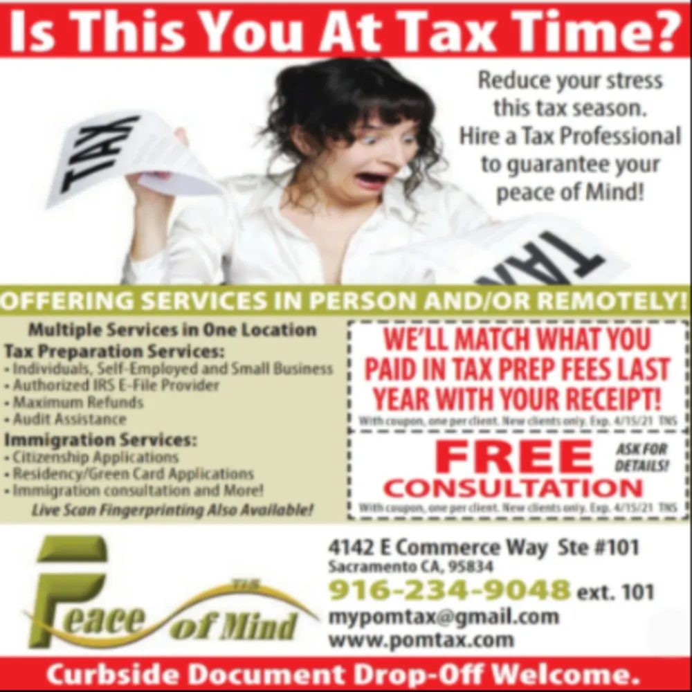 Peace Of Mind Tax And Immigration Services