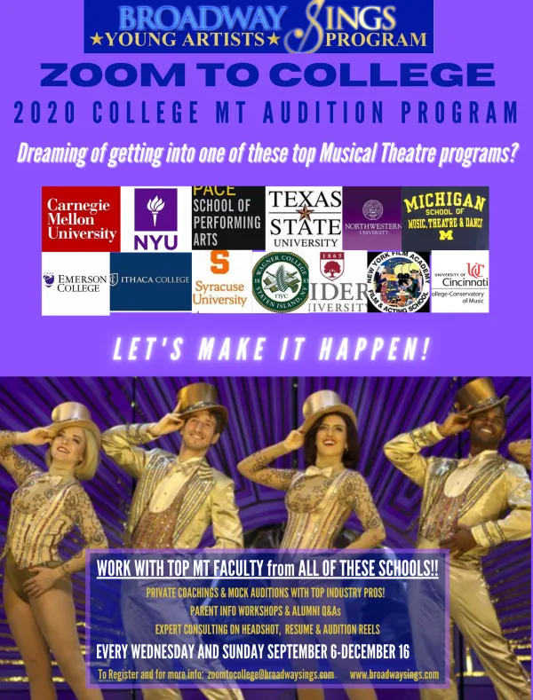 Prepare for college Mt auditions!