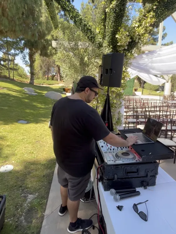 Dj at clients wedding 