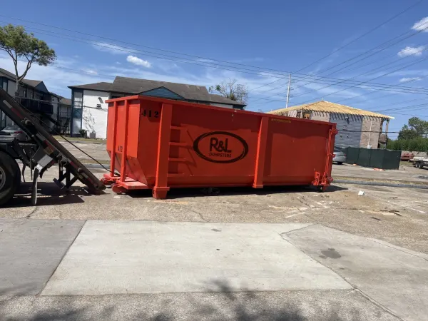 Roofing dumpster