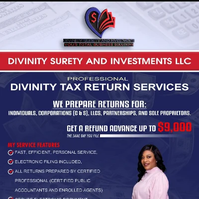 Divinity Tax Consultants DBA Divinity Surety And Investments LLC