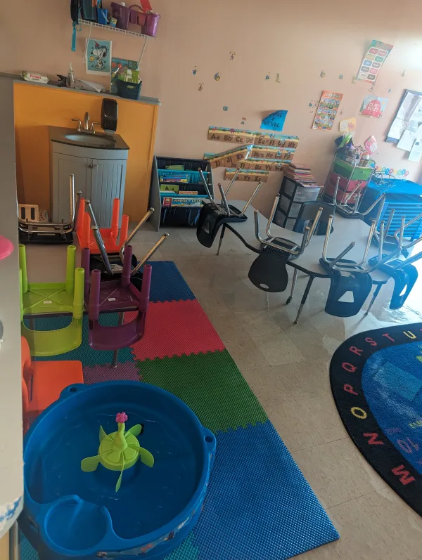 Daycare I clean weekely