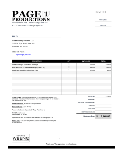 Page 1 Productions