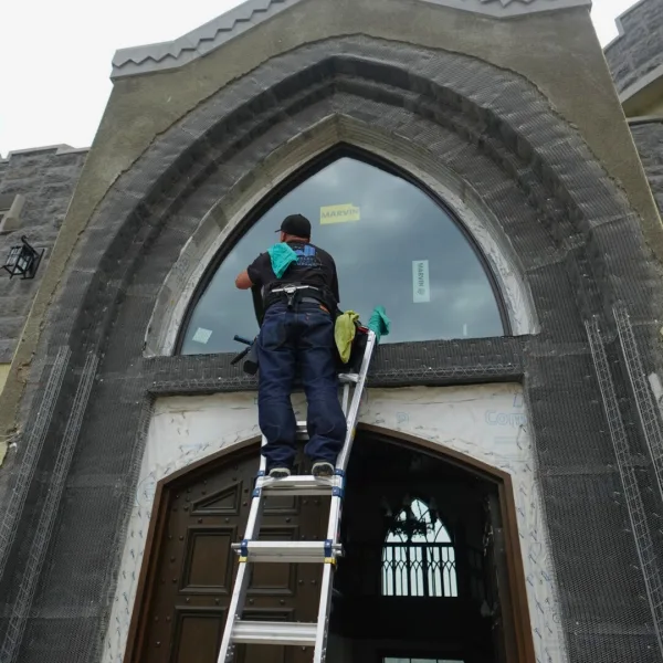 Window cleaning post-construction