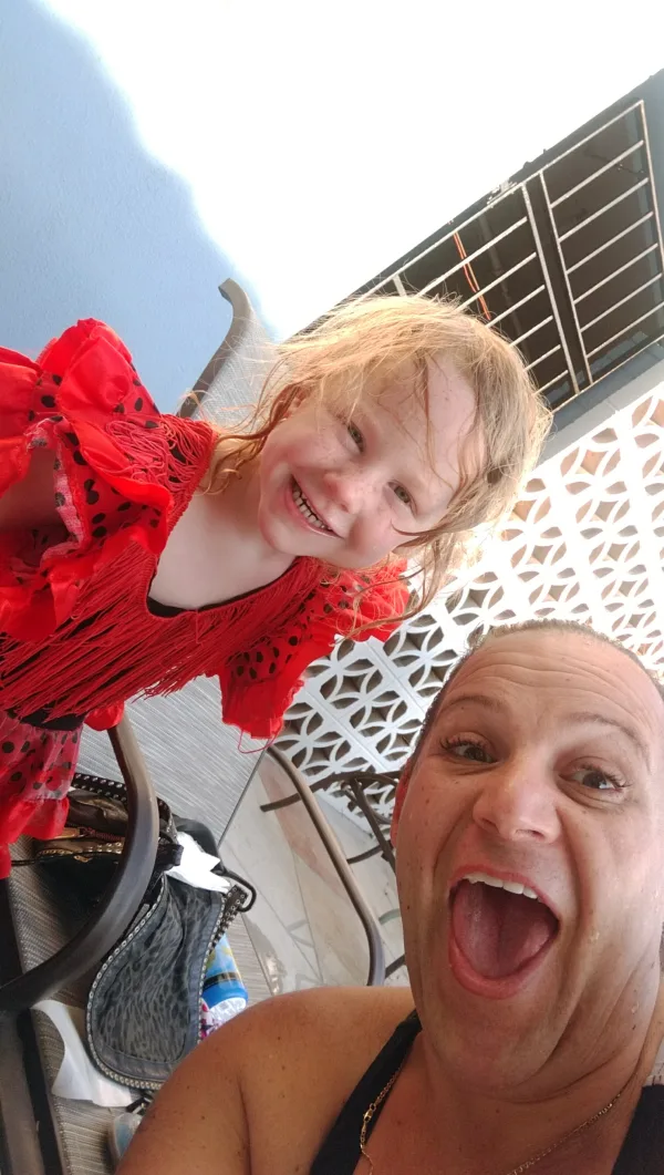 One of my students from England on holiday