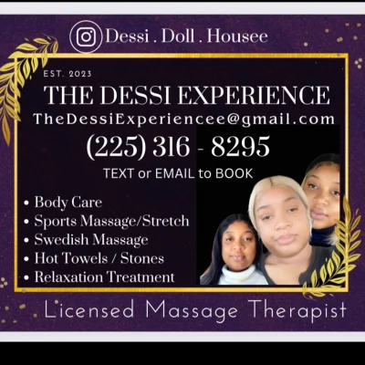 The Dessi Experiencee-225-316-8295 Text To Book