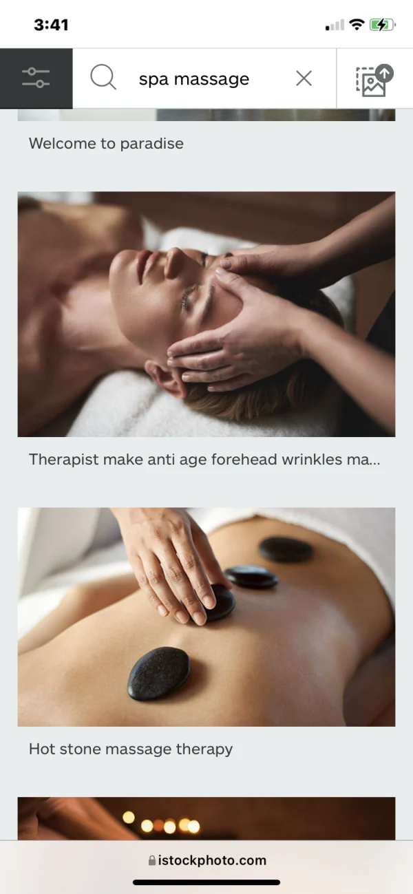Hot stone massage