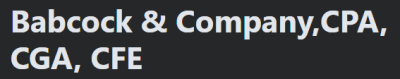JAMES M. BABCOCK, INC., CPA