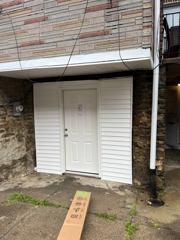Garage door conversion
