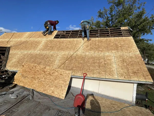 Roof deck install