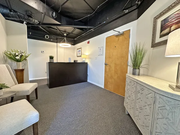 Reception area at State Property Management LLC’s Orlando office.