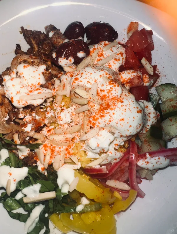Mediterranean salad bowl