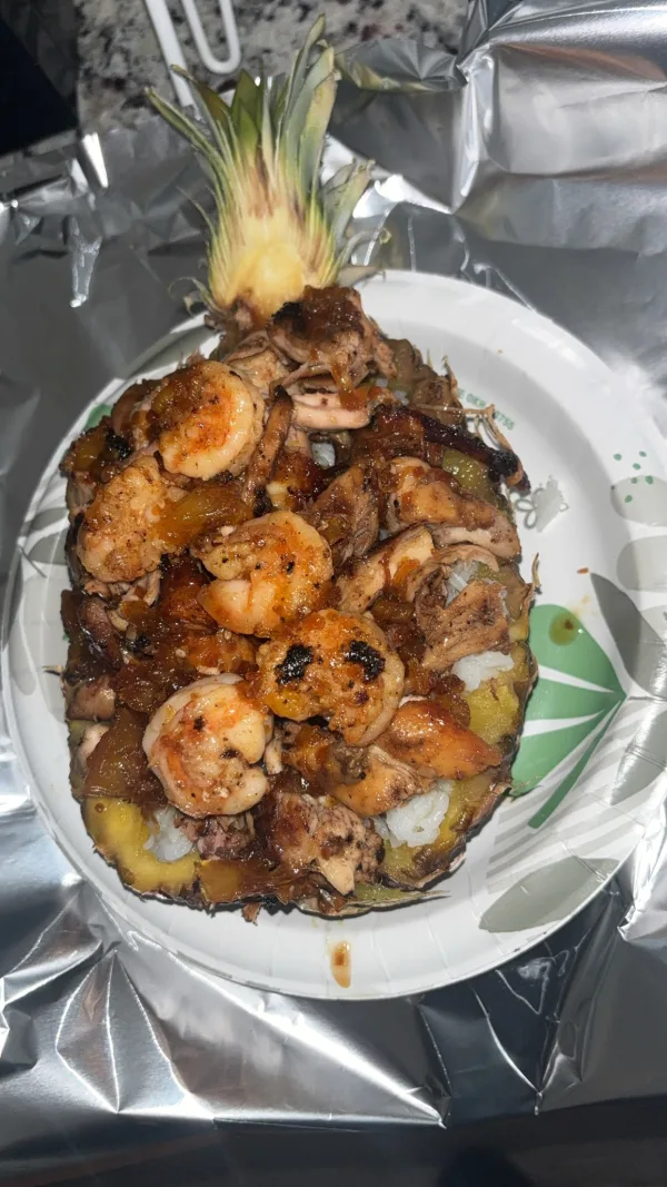 Chicken shrimp bowl