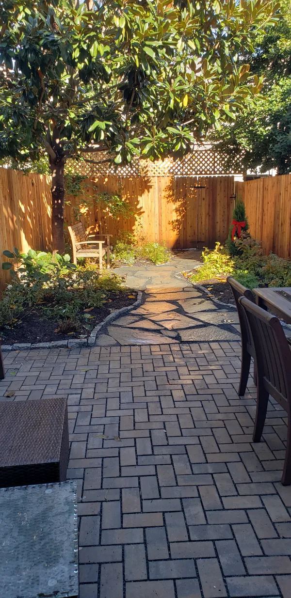 Pavers and landscaping