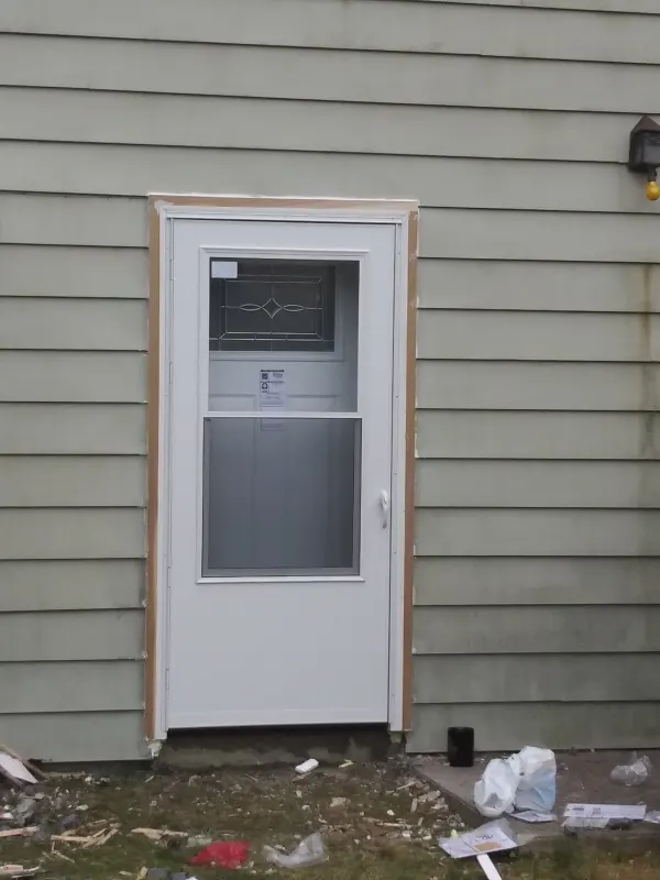 This used to be a window made it into door