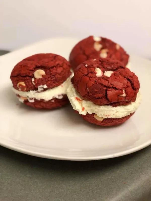 Red Velvet Sandwich Cookies