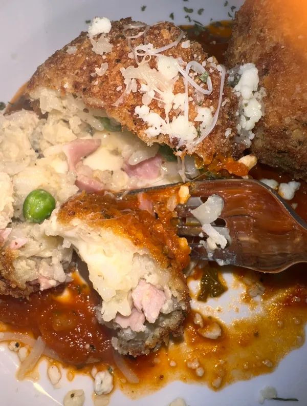 arancini with meat