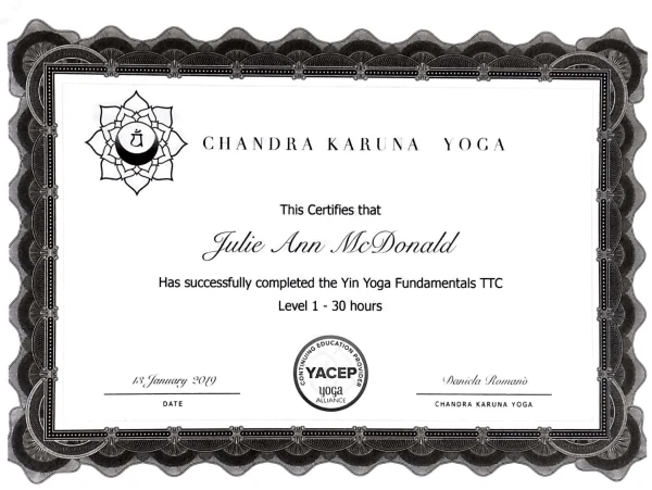Yin Yoga Level 1