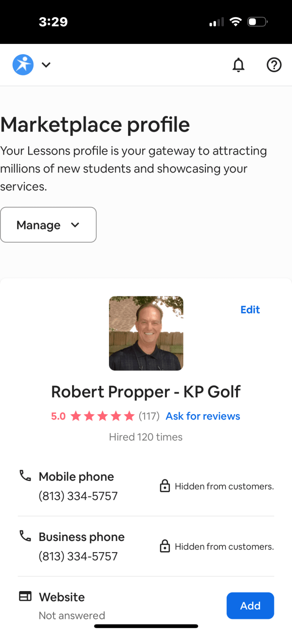 Rated number one in Tampa on lessons.com