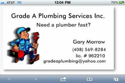 Grade A Plumbing Services
