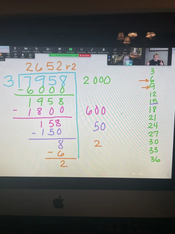 New ways of learning long division