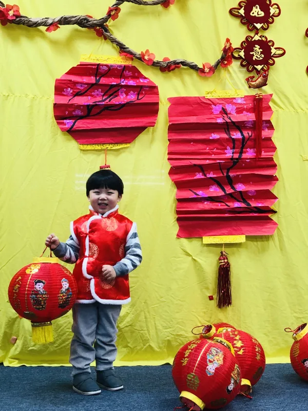 Red symbolizes good fortune and joy.