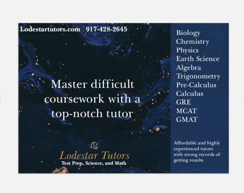 Lodestar Tutors flier