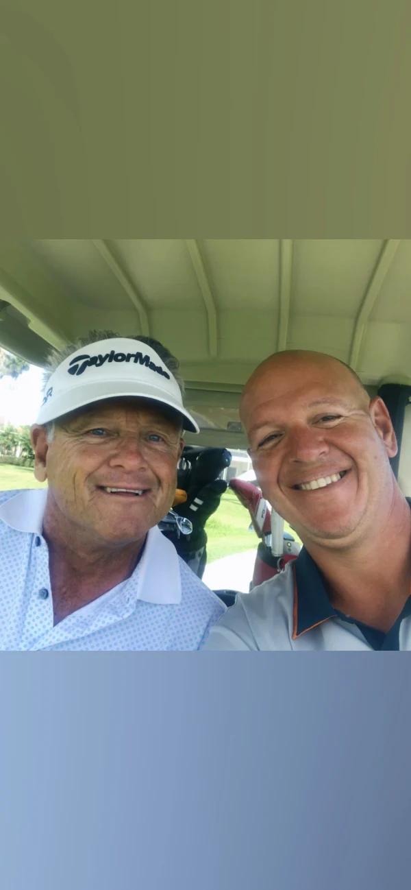 Coach with his Sr tour friends