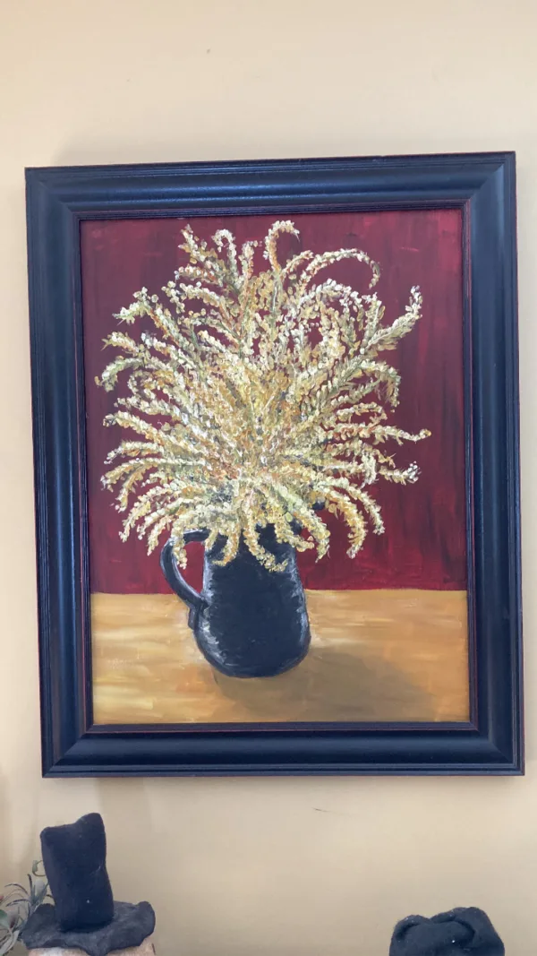 Oil on stretched canvas
